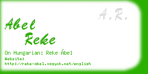 abel reke business card