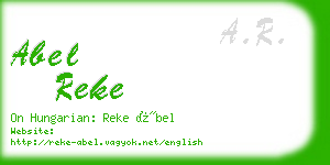 abel reke business card